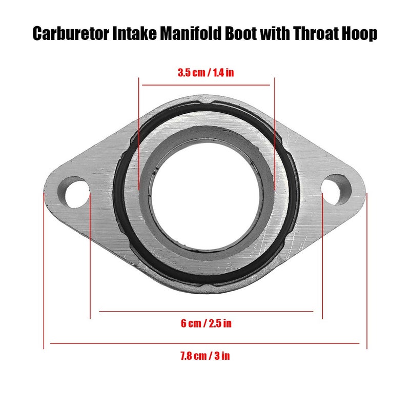 TIKSCIENCE Carburetor Intake Manifold Boot Joint for 1999-2005 Yamaha Wolverine 350 YFM350X 4KB-13586-01-00 - Image 5
